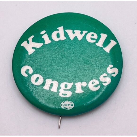 Kidwell for Congress Vintage Campaign Button Political Pinback Indiana Pin - Picture 4 of 5